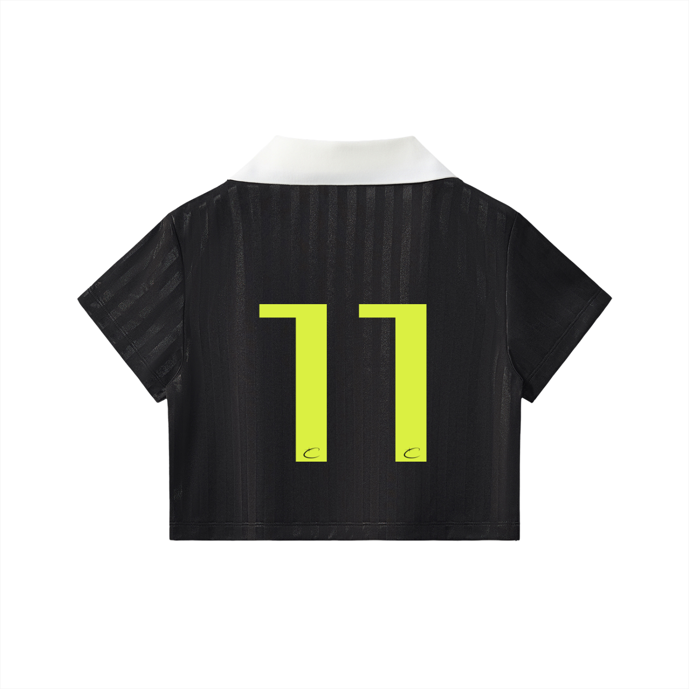 90s black soccer jersey (cropped)